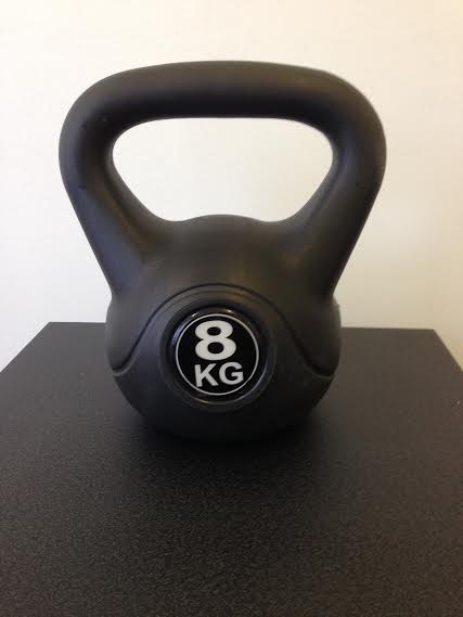 New Kettle Bell Weight 8Kg Workout Quality Plastic Coated